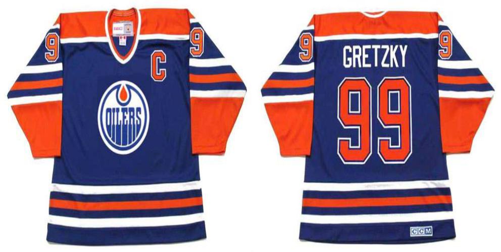 2019 Men Edmonton Oilers #99 Gretzky Blue CCM NHL jerseys1->pittsburgh penguins->NHL Jersey